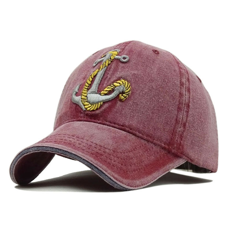 Anchor Embroidered Baseball - 𝓢𝓱𝓸𝓹𝓵𝓮𝓬𝔂