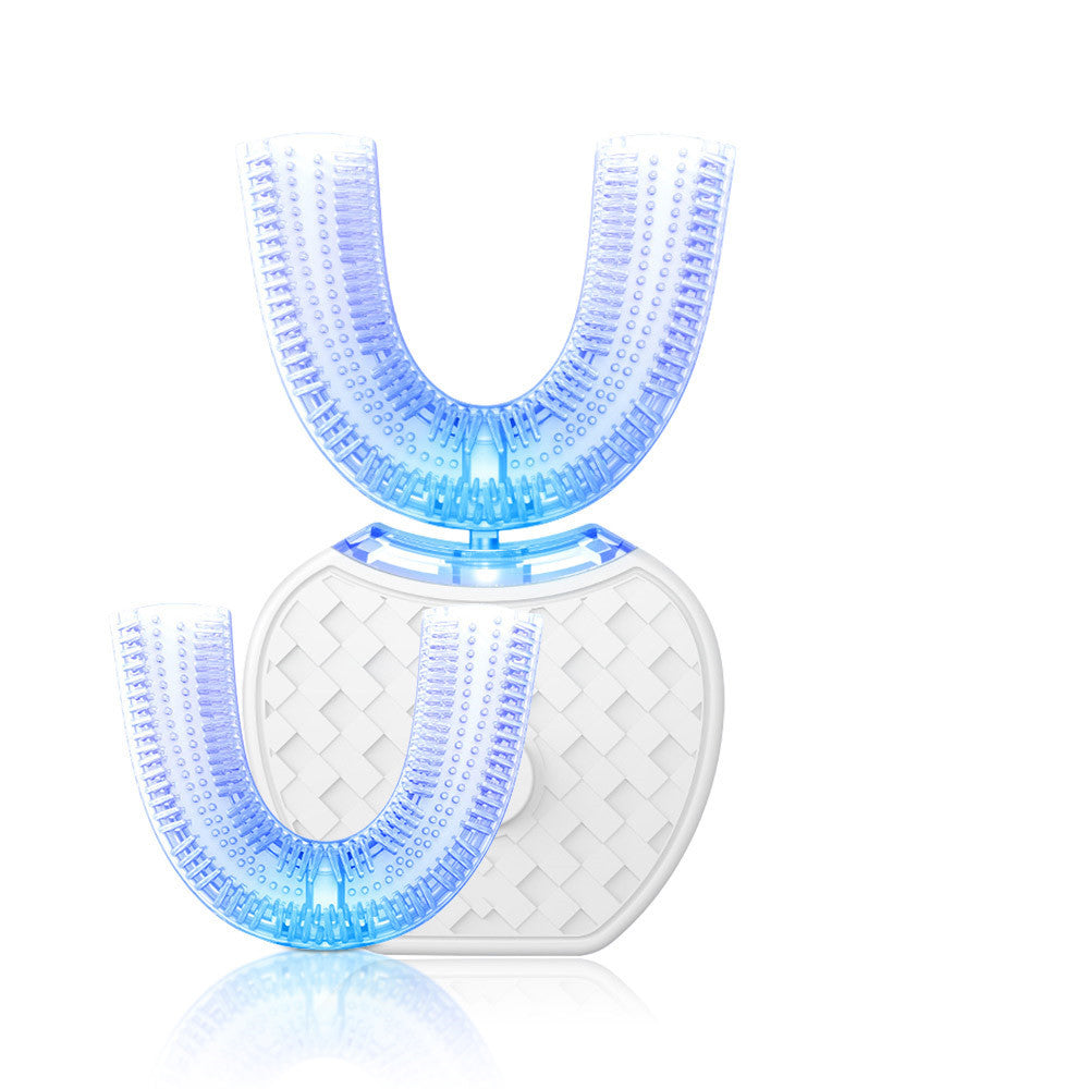 360 Degrees Intelligent Automatic Electric  Toothbrush Waterproof U Type Tooth Brush Whitening Blue Light USB Charging - 𝓢𝓱𝓸𝓹𝓵𝓮𝓬𝔂