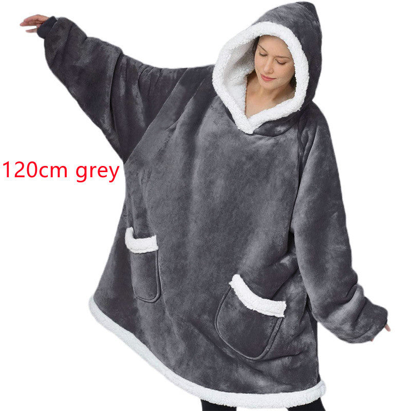 Winter TV Hoodie Blanket Winter Warm Home Clothes Women Men Oversized Pullover With Pockets - 𝓢𝓱𝓸𝓹𝓵𝓮𝓬𝔂
