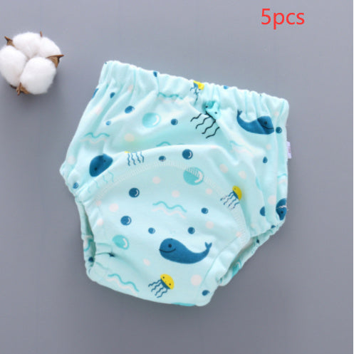 Baby Training Pants Washable 6-layer Gauze Diaper Cover - 𝓢𝓱𝓸𝓹𝓵𝓮𝓬𝔂