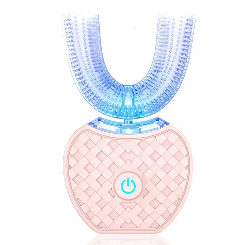 360 Degrees Intelligent Automatic Electric  Toothbrush Waterproof U Type Tooth Brush Whitening Blue Light USB Charging - 𝓢𝓱𝓸𝓹𝓵𝓮𝓬𝔂