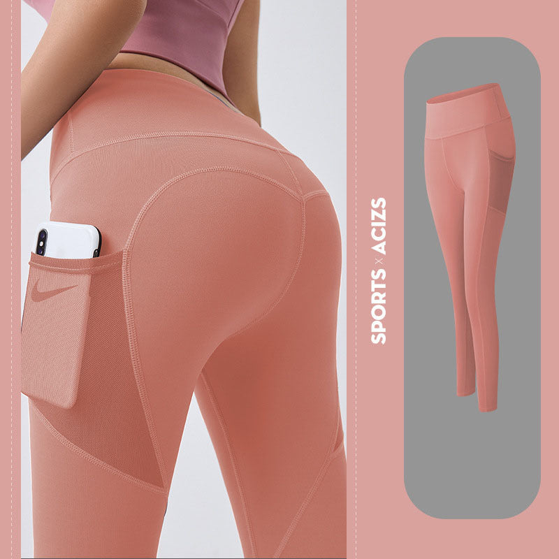 Yoga Pants Women With Pocket Leggings Sport Girl Gym Leggings Women Tummy Control Jogging Tights Female Fitness Pants - 𝓢𝓱𝓸𝓹𝓵𝓮𝓬𝔂