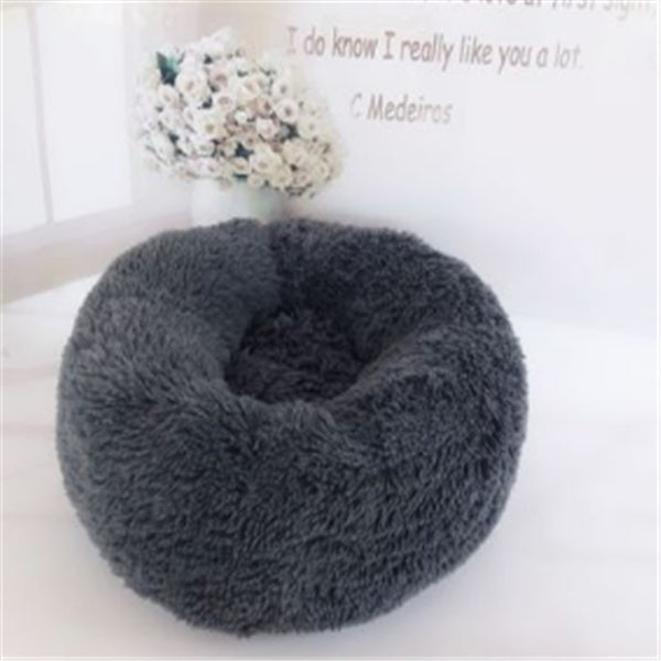 Round Long Hairy Autumn And Winter Nest Pad Cat Mattress - 𝓢𝓱𝓸𝓹𝓵𝓮𝓬𝔂