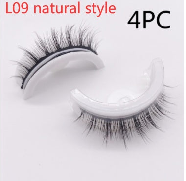 Reusable 3D Mink Lashes Natural False Eyelashes Self Adhesive Fake Glue Free Makeup Eyelash Extension Silk - 𝓢𝓱𝓸𝓹𝓵𝓮𝓬𝔂