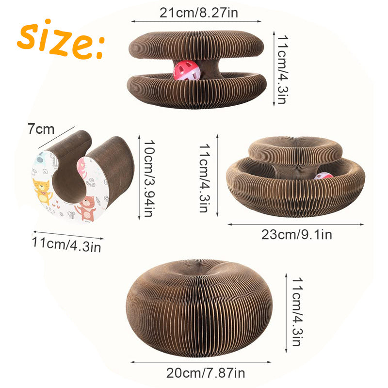 Pet Magnetic Folding Organ Toy Cat Scratch Board - 𝓢𝓱𝓸𝓹𝓵𝓮𝓬𝔂