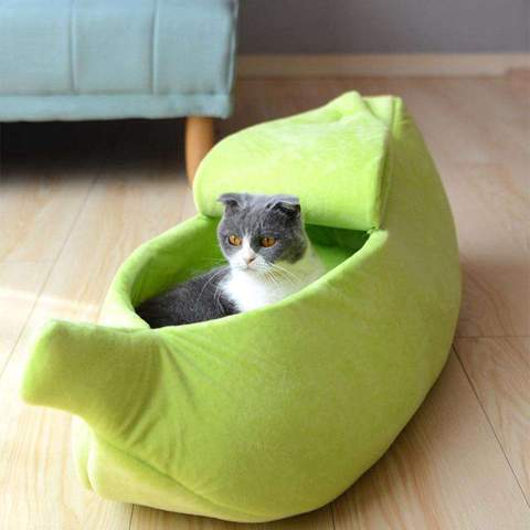 Pet House Dog Bed Banana Shape Dog House Cute Pet Kennel Nest Warm Dog Sofas Sleeping Bed - 𝓢𝓱𝓸𝓹𝓵𝓮𝓬𝔂