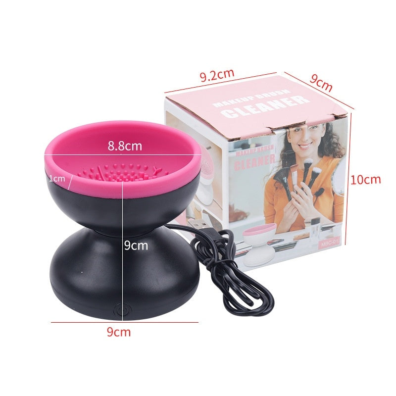 Electric Makeup Brush Cleaner Machine Portable Automatic USB Cosmetic Brush Cleaner Tools For All Size Beauty Makeup Brushes Set - 𝓢𝓱𝓸𝓹𝓵𝓮𝓬𝔂