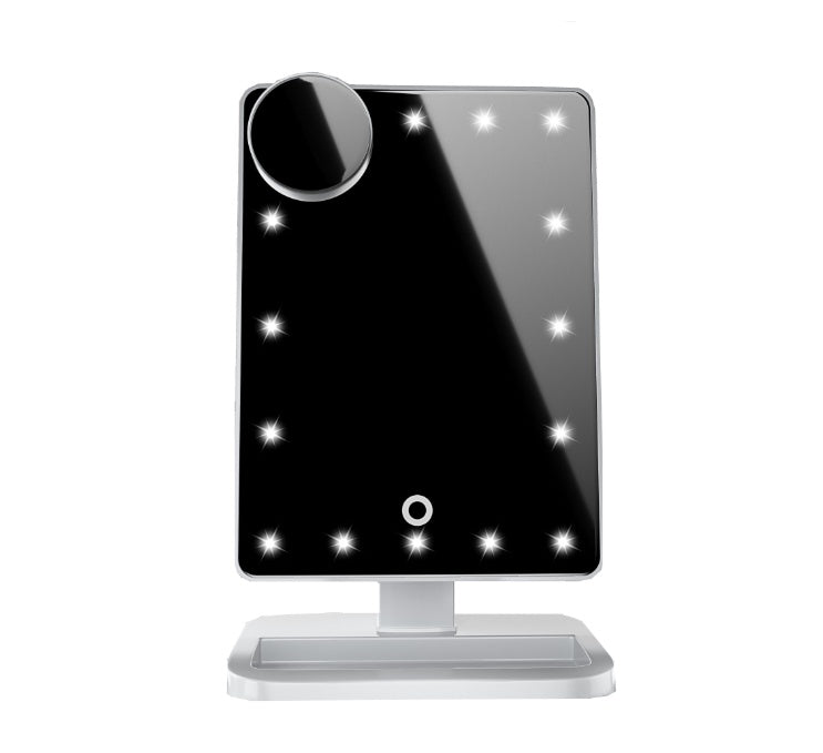 Touch Screen Makeup Mirror With 20 LED Light Bluetooth Music Speaker 10X Magnifying Mirrors Lights - 𝓢𝓱𝓸𝓹𝓵𝓮𝓬𝔂