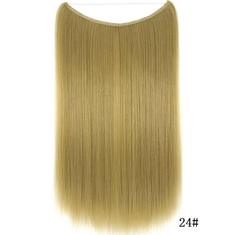 22 inches Invisible Wire No Clips in Hair Extensions Secret Fish Line Hairpieces Silky Straight Synthetic - 𝓢𝓱𝓸𝓹𝓵𝓮𝓬𝔂