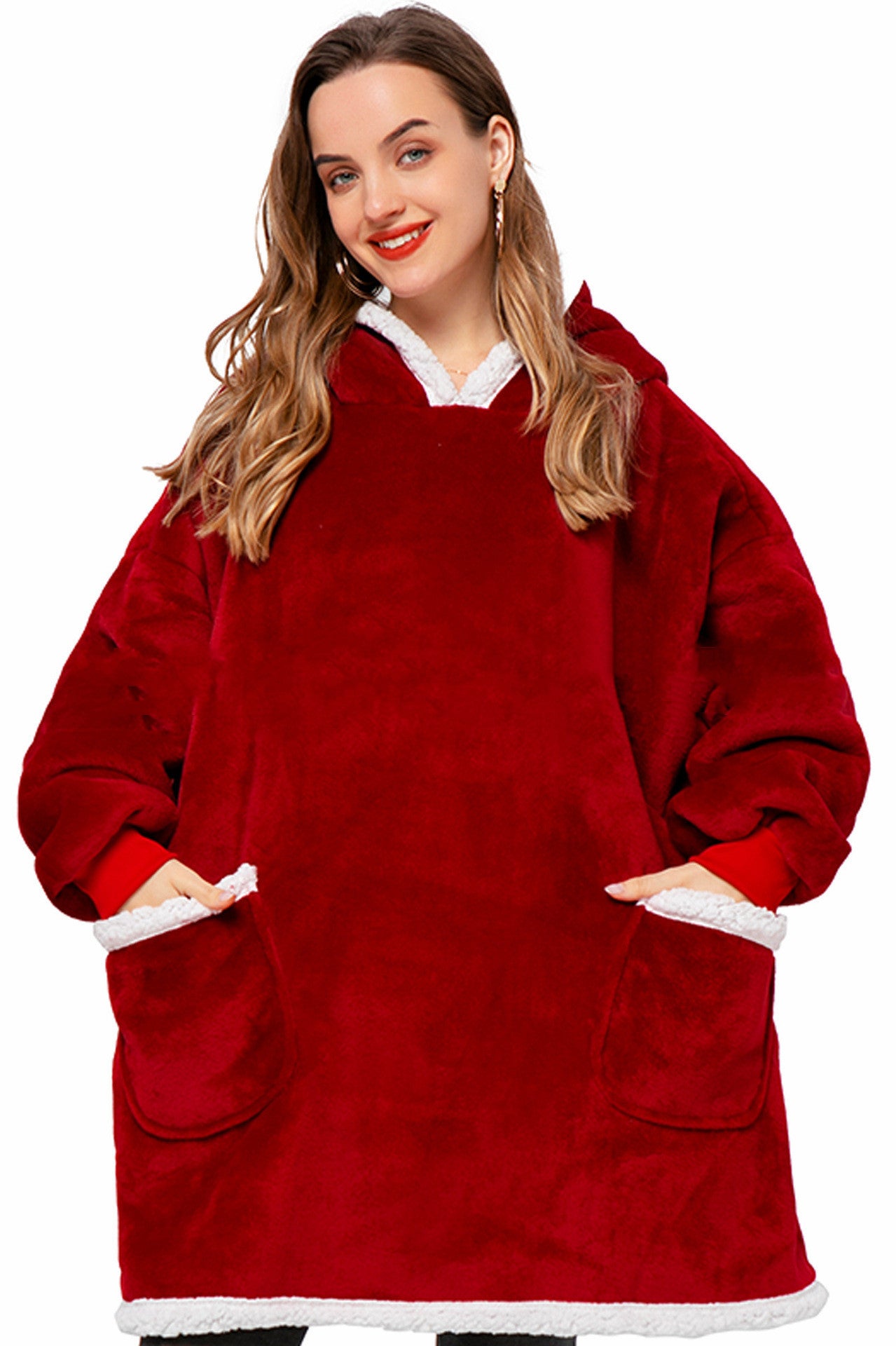 Winter TV Hoodie Blanket Winter Warm Home Clothes Women Men Oversized Pullover With Pockets - 𝓢𝓱𝓸𝓹𝓵𝓮𝓬𝔂