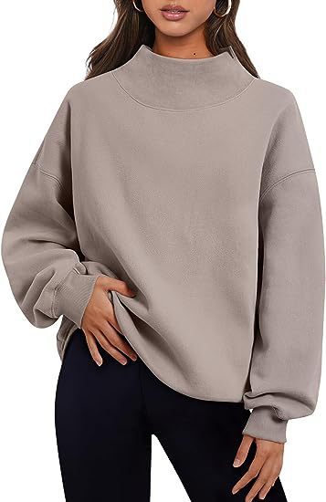 Pullover Sweatshirt Solid Color Loose Tops Round Neck Hoodie Women Thick Clothing - 𝓢𝓱𝓸𝓹𝓵𝓮𝓬𝔂