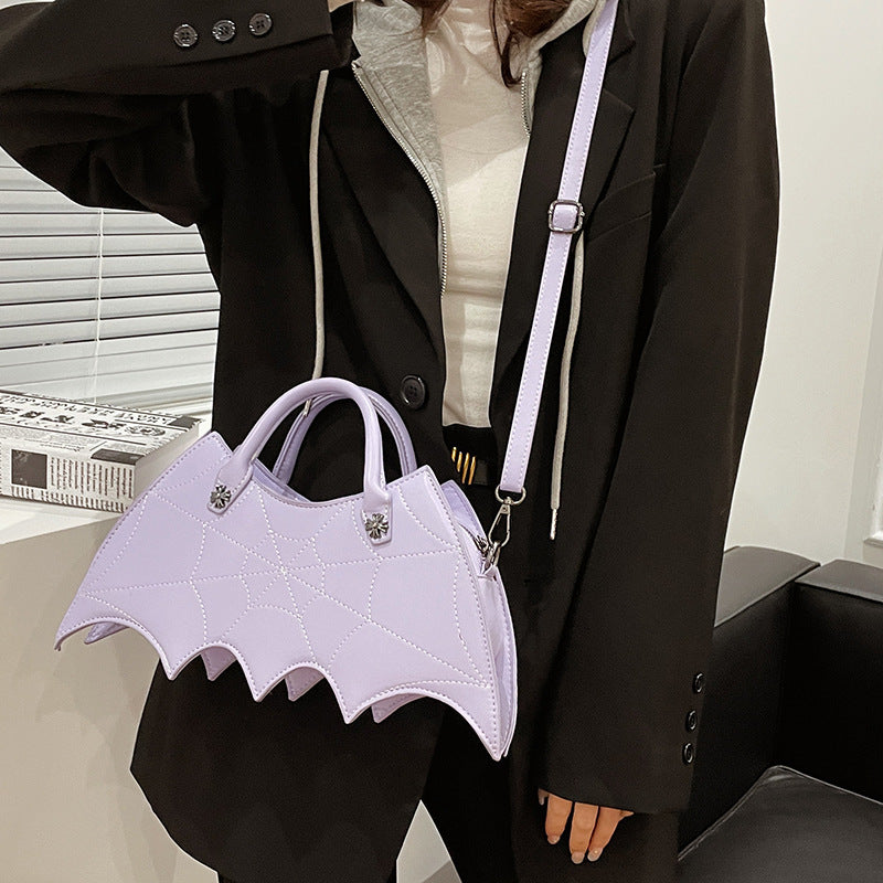 Halloween Spider Web Shape Shoulder Bags Personality Batgirl Tide Pu Handbags Fashoin Messenger Crossbody Bag - 𝓢𝓱𝓸𝓹𝓵𝓮𝓬𝔂