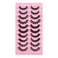 False Eyelashes, DD Curve, Thick, Eyelash, Ten Pairs - 𝓢𝓱𝓸𝓹𝓵𝓮𝓬𝔂