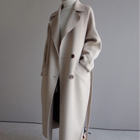 Womens Lapel Cashmere coat - 𝓢𝓱𝓸𝓹𝓵𝓮𝓬𝔂