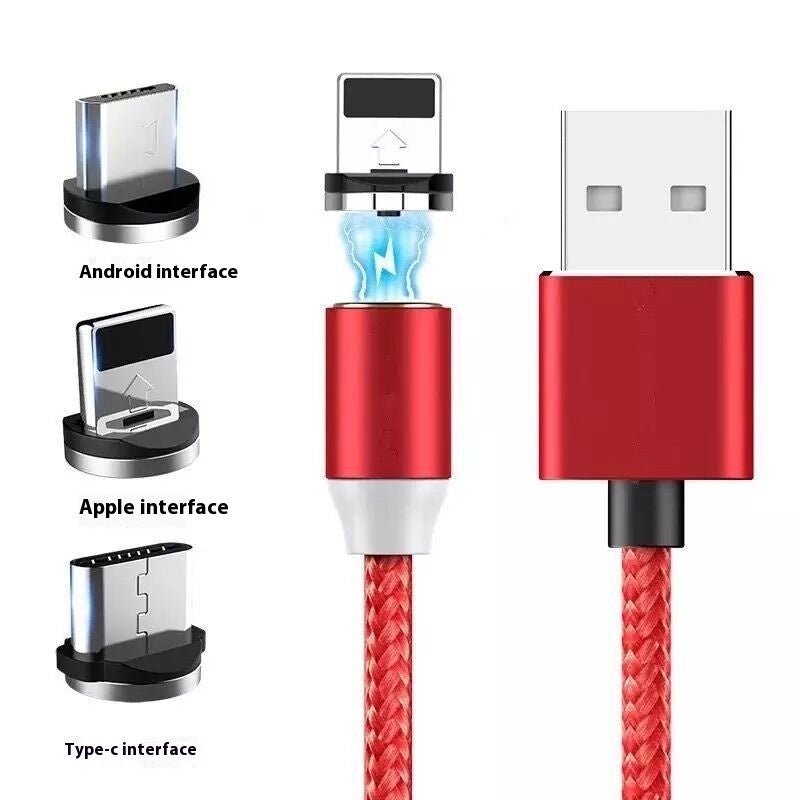 Magnetic Three-in-one Fast Charge Data Cable - 𝓢𝓱𝓸𝓹𝓵𝓮𝓬𝔂