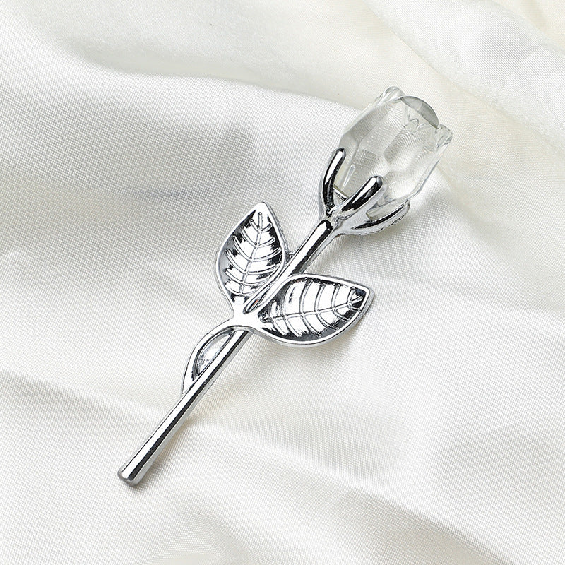 Crystal Metal Rose Valentine's Day Small Gift Wedding - 𝓢𝓱𝓸𝓹𝓵𝓮𝓬𝔂