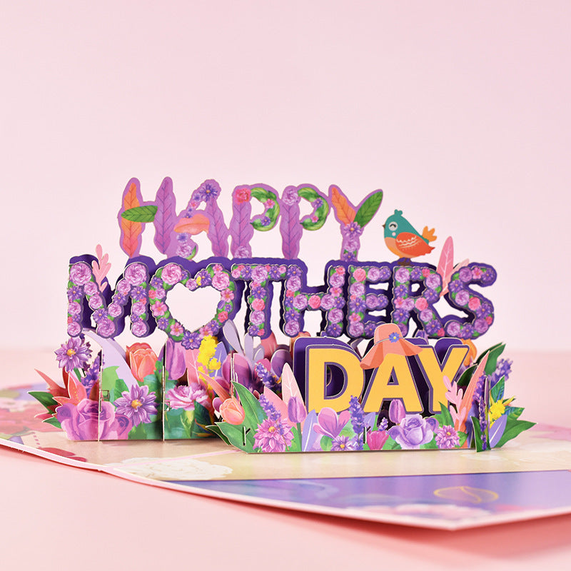 3D PopUp Flower Bouquet Cards Gifts Anniversary PopUp Mom Floral Bouquet Wife Invitation Card Greeting Cards Mothers Day Cards Postcard - 𝓢𝓱𝓸𝓹𝓵𝓮𝓬𝔂