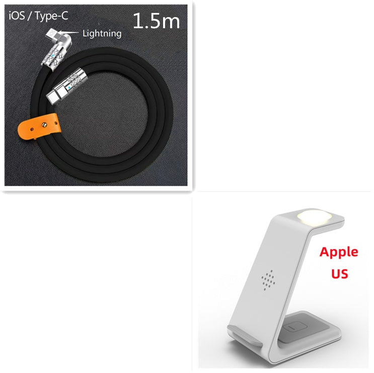 3 In 1 Fast Charging Station Wireless Charger Stand Wireless Quick Charge Dock For Phone Holder - 𝓢𝓱𝓸𝓹𝓵𝓮𝓬𝔂