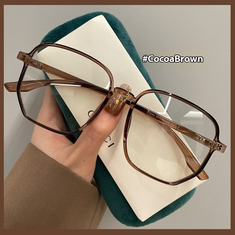 Large Frame Irregular Glasses Round Face Super Light Oversized - 𝓢𝓱𝓸𝓹𝓵𝓮𝓬𝔂
