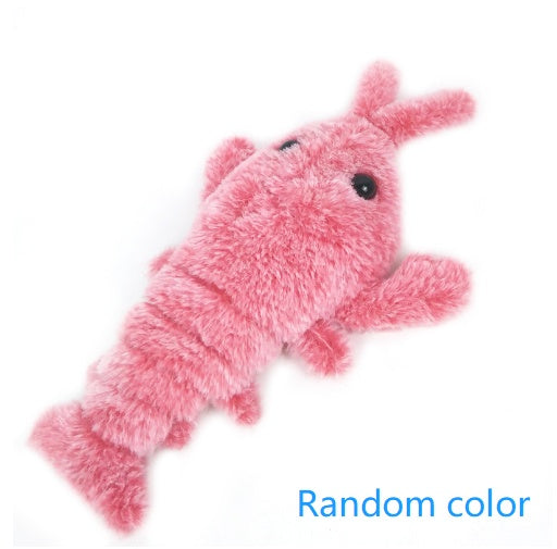 Pet Toys Electric Jumping Shrimp USB Charging Simulation Lobster Funny Cat Plush Pets Toy - 𝓢𝓱𝓸𝓹𝓵𝓮𝓬𝔂