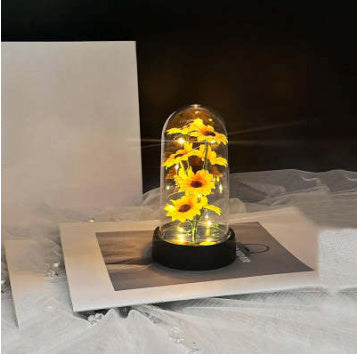 Enchanted Forever Rose Flower in Glass LED Light Christmas Decoration - 𝓢𝓱𝓸𝓹𝓵𝓮𝓬𝔂