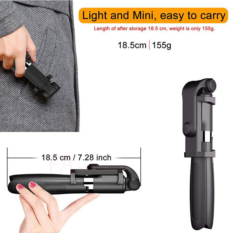 Compatible with Apple, Tripod Selfie Stick Mobile Universal Live Triangle Bracket One Bluetooth Selfie Artifact - 𝓢𝓱𝓸𝓹𝓵𝓮𝓬𝔂