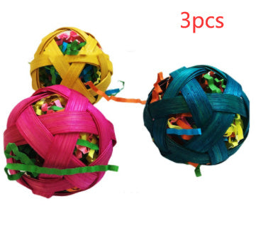 Natural Bamboo Woven Toy Ball Feeding Foraging Toy - 𝓢𝓱𝓸𝓹𝓵𝓮𝓬𝔂