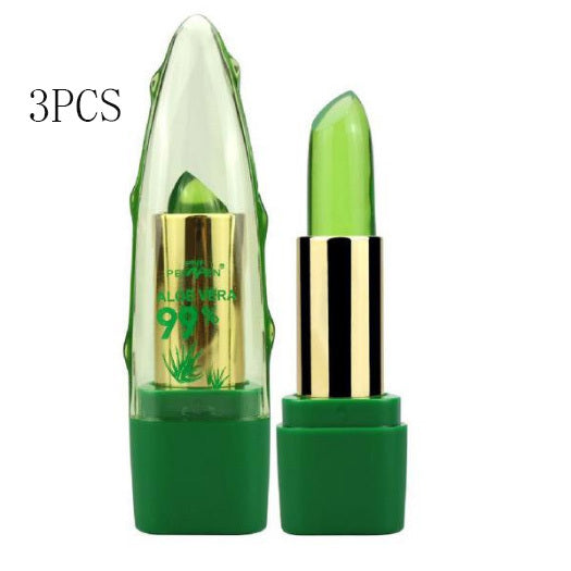 Aloe Vera Gel Color Changing Lipstick Gloss  Moisturizer Anti-drying Desalination Fine-grain Lip Blam Care - 𝓢𝓱𝓸𝓹𝓵𝓮𝓬𝔂