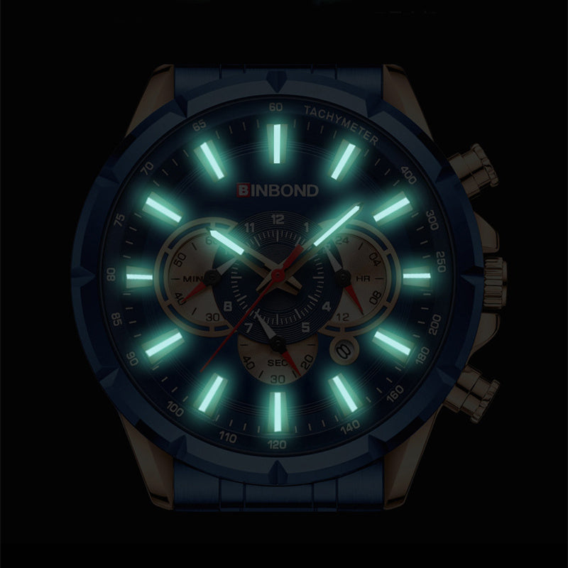 Tactical Motorcycle Waterproof Luminous Watch Timing Multi-Pointer - 𝓢𝓱𝓸𝓹𝓵𝓮𝓬𝔂