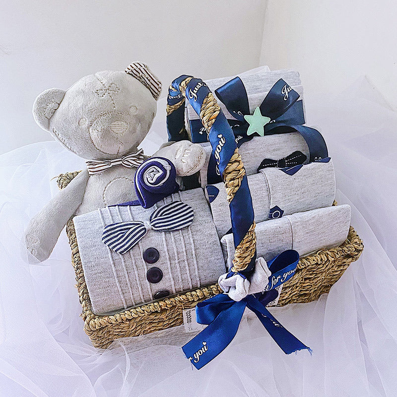 Newborn Boy Baby Clothes Set Gift Box Autumn And Winter - 𝓢𝓱𝓸𝓹𝓵𝓮𝓬𝔂