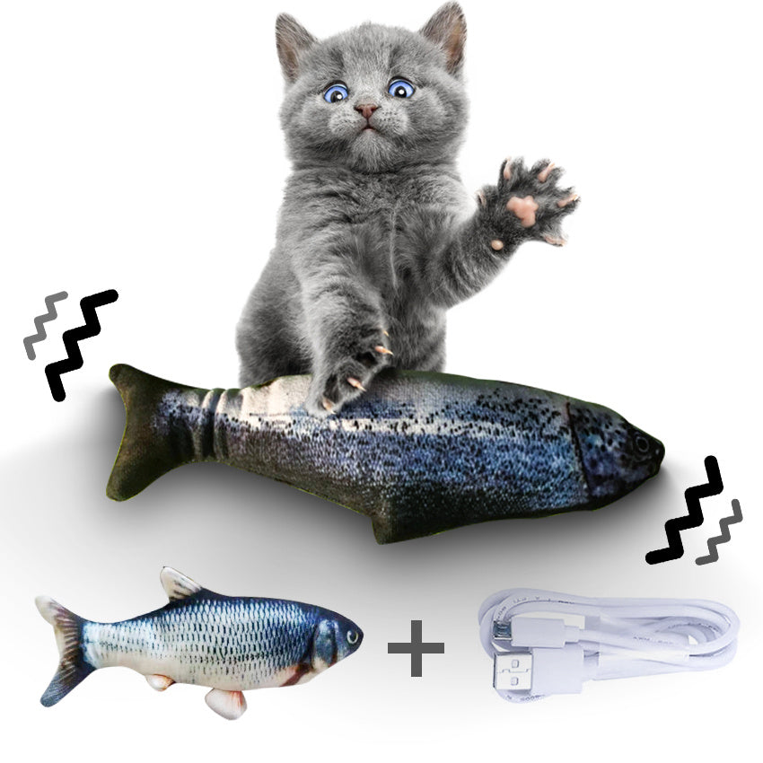 Without Cat Nip Version - Electric Jumping Fish Simulation Electric Fish Toy - 𝓢𝓱𝓸𝓹𝓵𝓮𝓬𝔂