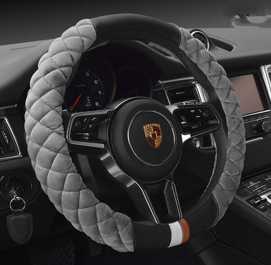 Universal Car Steering Wheel Cover Winter Decoration Cute 38cm Plush Footprint Auto Automobile Vehicle Steering Wheel Protector - 𝓢𝓱𝓸𝓹𝓵𝓮𝓬𝔂