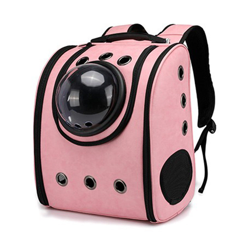 Leather pet carry backpack capsule - 𝓢𝓱𝓸𝓹𝓵𝓮𝓬𝔂