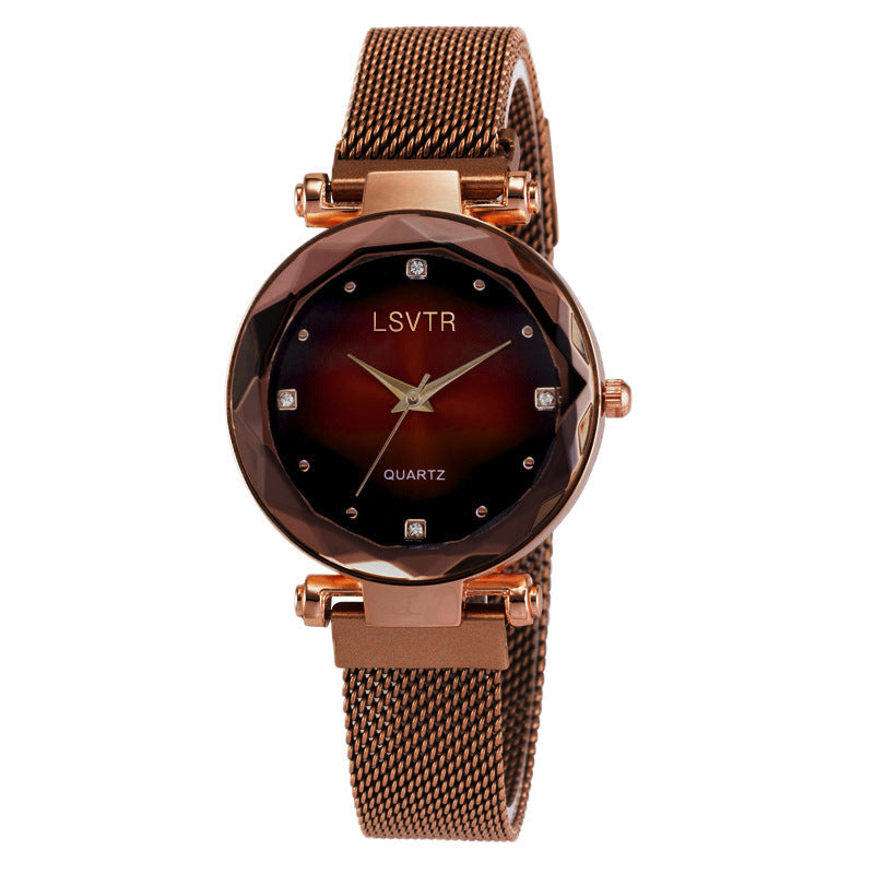 Women's Starry Quartz Lazy Magnet Strap Iron-absorbing Watch - 𝓢𝓱𝓸𝓹𝓵𝓮𝓬𝔂