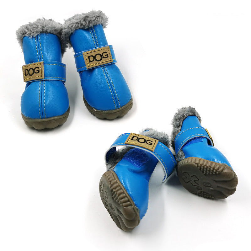 Dog Thick Snow Boots Keep Warm Teddy Autumn And Winter VIP Shoes - 𝓢𝓱𝓸𝓹𝓵𝓮𝓬𝔂
