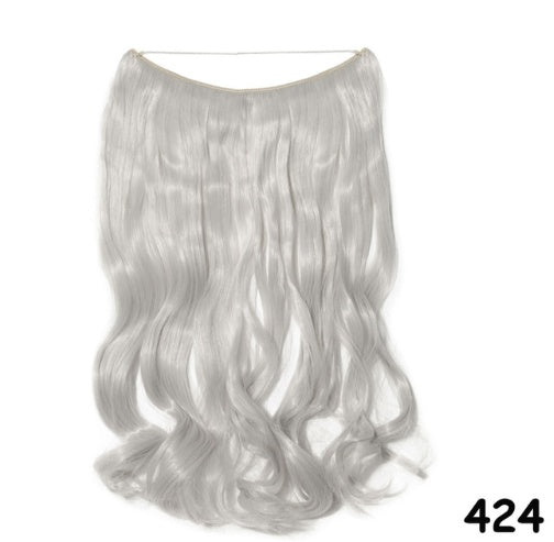 S-noilite 20 inches Invisible Wire No Clips in Hair Extensions Secret Fish Line Hairpieces Silky Straight Synthetic - 𝓢𝓱𝓸𝓹𝓵𝓮𝓬𝔂