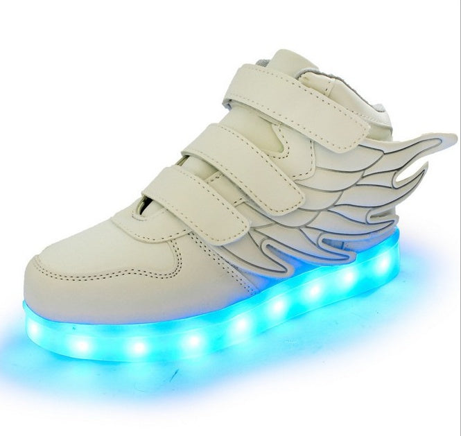 Children's shoes led light shoes children's wings light shoes usb charging colorful luminous shoes casual light shoes - 𝓢𝓱𝓸𝓹𝓵𝓮𝓬𝔂