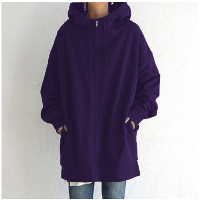 Women's Fuzzy Hoodies Long Sport Pullover Hoodie Full-Zip Hoodie Sweatshirt - 𝓢𝓱𝓸𝓹𝓵𝓮𝓬𝔂