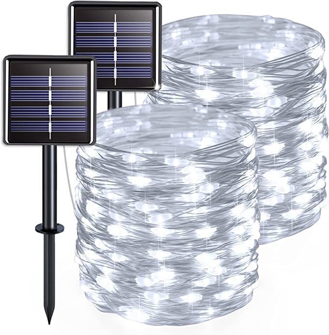 LED Solar Copper Wire Lamp Eight Function Light String