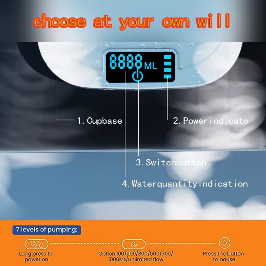 Added Extension Tupe Water Dispenser Automatic Water Bottle Desktop Rechargeable Water Dispenser With Stand - 𝓢𝓱𝓸𝓹𝓵𝓮𝓬𝔂