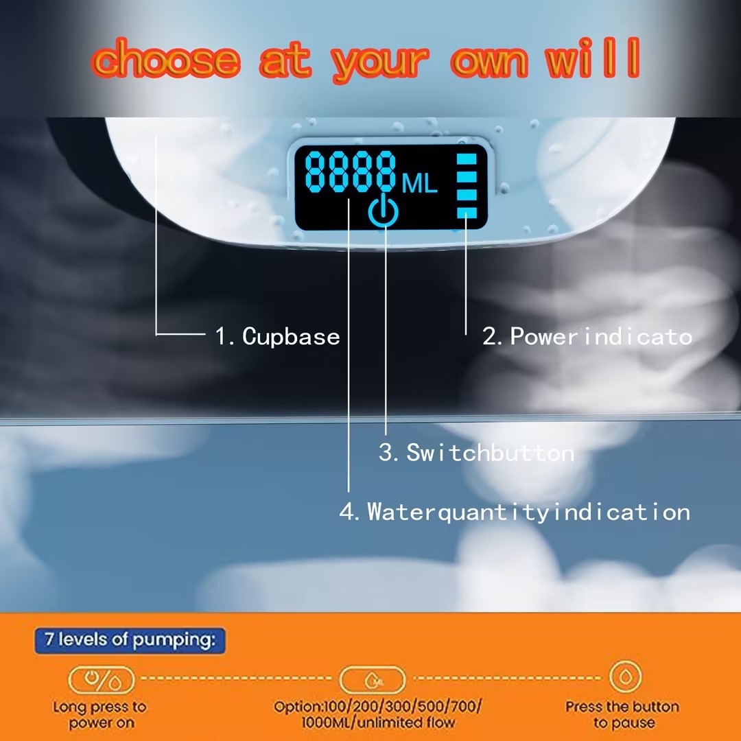 Added Extension Tupe Water Dispenser Automatic Water Bottle Desktop Rechargeable Water Dispenser With Stand - 𝓢𝓱𝓸𝓹𝓵𝓮𝓬𝔂