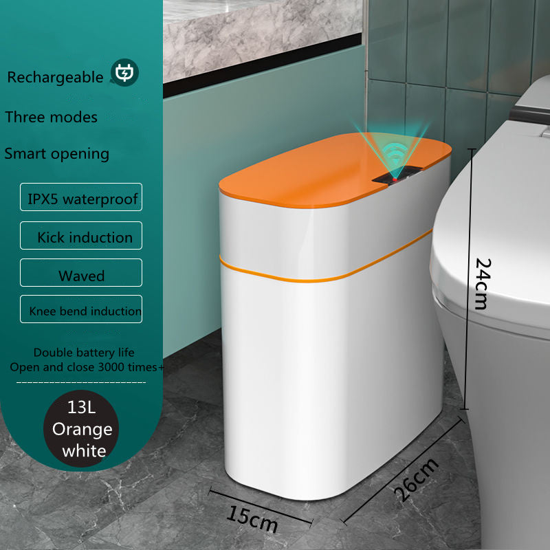 Smart Trash Can With Lid For Bedroom And Living Room Kitchen Storage Box Trash Can Induction Small Car Box Automatic Smart Dustbin Smart Trash Bin - 𝓢𝓱𝓸𝓹𝓵𝓮𝓬𝔂