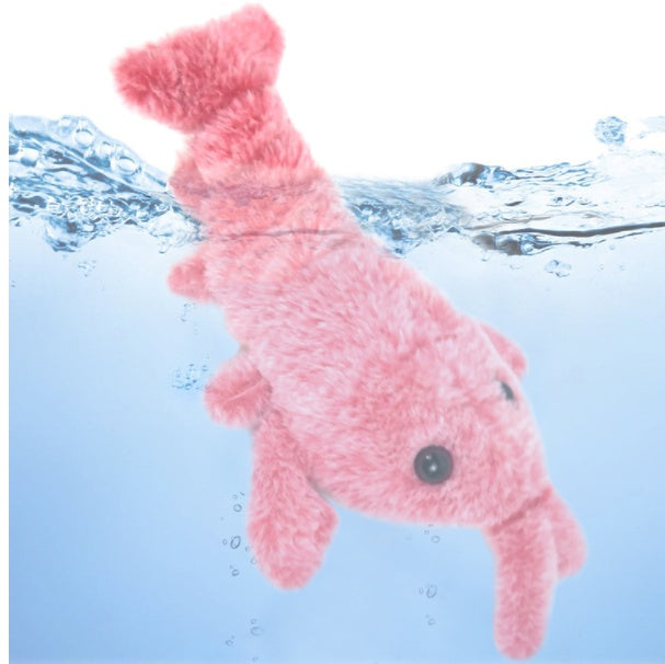 Pet Toys Electric Jumping Shrimp USB Charging Simulation Lobster Funny Cat Plush Pets Toy - 𝓢𝓱𝓸𝓹𝓵𝓮𝓬𝔂