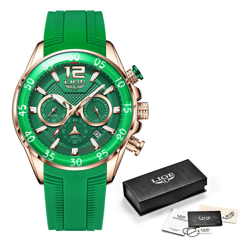 Quartz Men's Waterproof Watch Multi-function - 𝓢𝓱𝓸𝓹𝓵𝓮𝓬𝔂