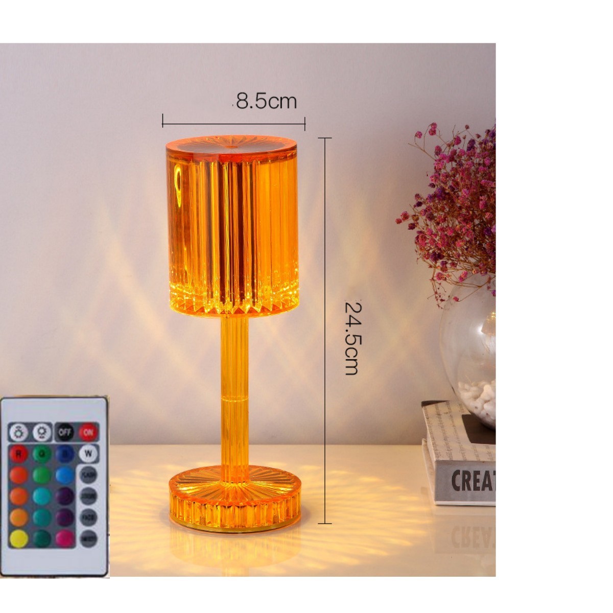 New Crystal Table Lamp Hotel Decoration Diamond Romantic Warm Led For Home Decor Romantic Gift Night Light - 𝓢𝓱𝓸𝓹𝓵𝓮𝓬𝔂
