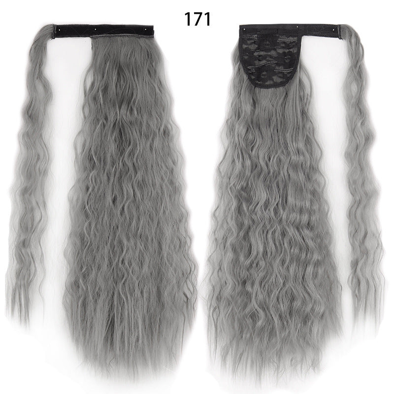 Ponytail Wig Water Wave Velcro Banding Chemical Fiber High Temperature Silk - 𝓢𝓱𝓸𝓹𝓵𝓮𝓬𝔂