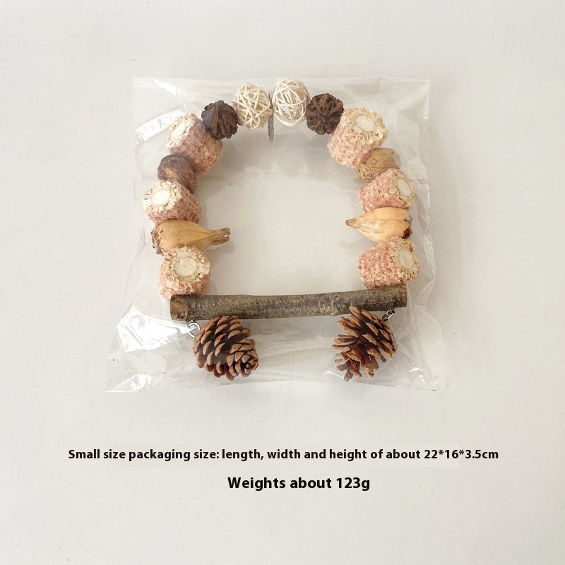 Wooden Parrot Swing Natural Log Bird Stand Pole Perched Wooden Mountain Parrot Toys - 𝓢𝓱𝓸𝓹𝓵𝓮𝓬𝔂