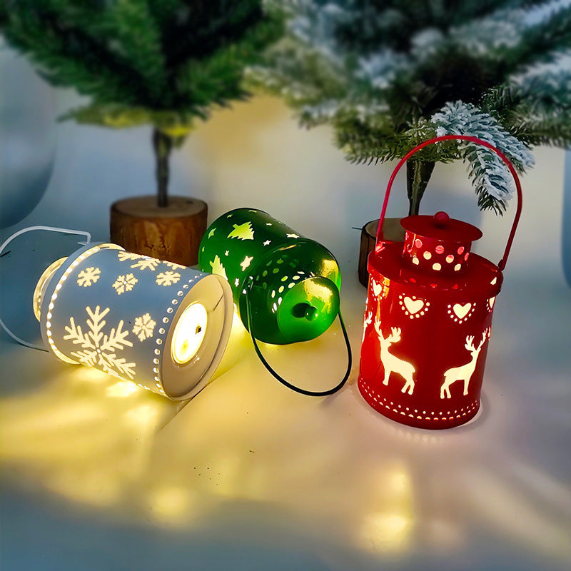 Christmas Candle Lights LED Small Lanterns Wind Lights Electronic Candles Nordic Style Creative Holiday Decoration Decorations - 𝓢𝓱𝓸𝓹𝓵𝓮𝓬𝔂