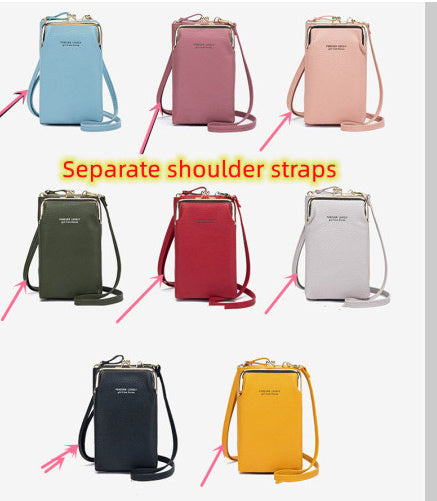 Fashion Lychee Pattern Solid Color Diagonal Shoulder Bag - 𝓢𝓱𝓸𝓹𝓵𝓮𝓬𝔂