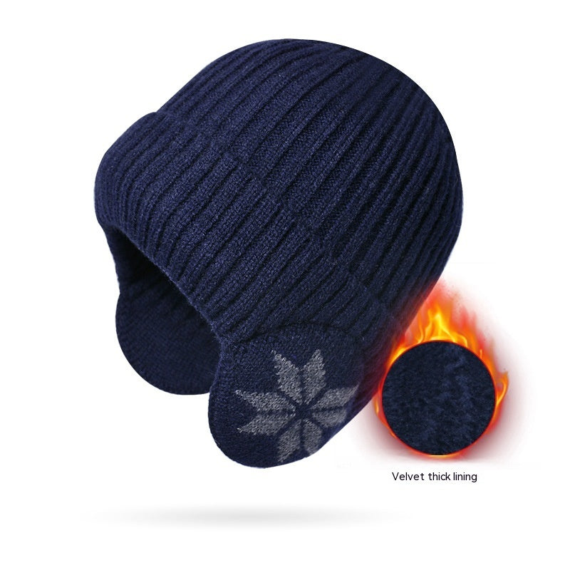 Thermal Knitting Woolen Cap Men's Fleece-lined Thickened Winter Trending Products - 𝓢𝓱𝓸𝓹𝓵𝓮𝓬𝔂